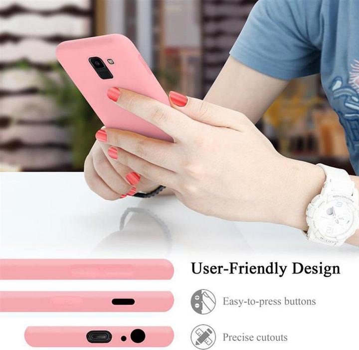 Actual product image Cadorabo TPU Liquid Silicone Case Cover (Samsung Galaxy J6 (2018))