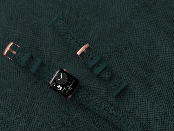 Immagine prodotto Njord Cinturino Jord Per (44 mm, 45 mm, Pelle Vegan, Pelle di salmone, Chiusura in acciaio inox)