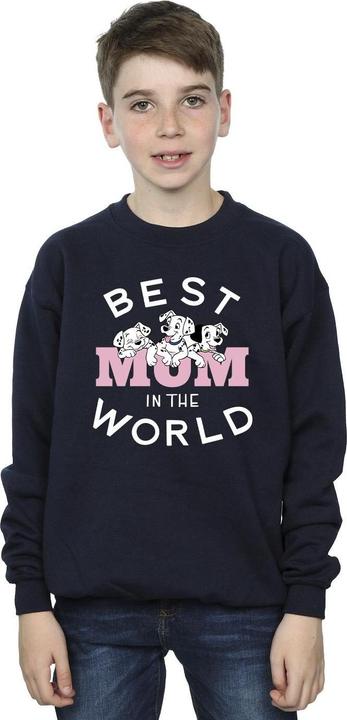 Produktbild Disney 101 Dalmatians Best Mum In The World Sweatshirt Jungen (152, 158)