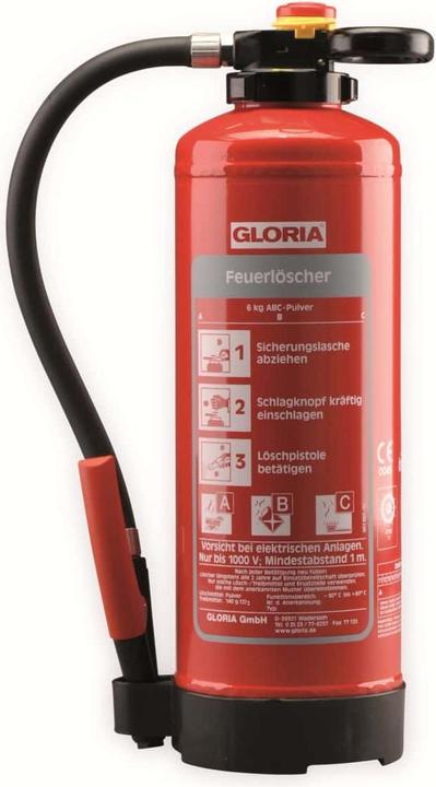 Produktbild Gloria Pulver-Aufladefeuerlöscher (A, B, C)