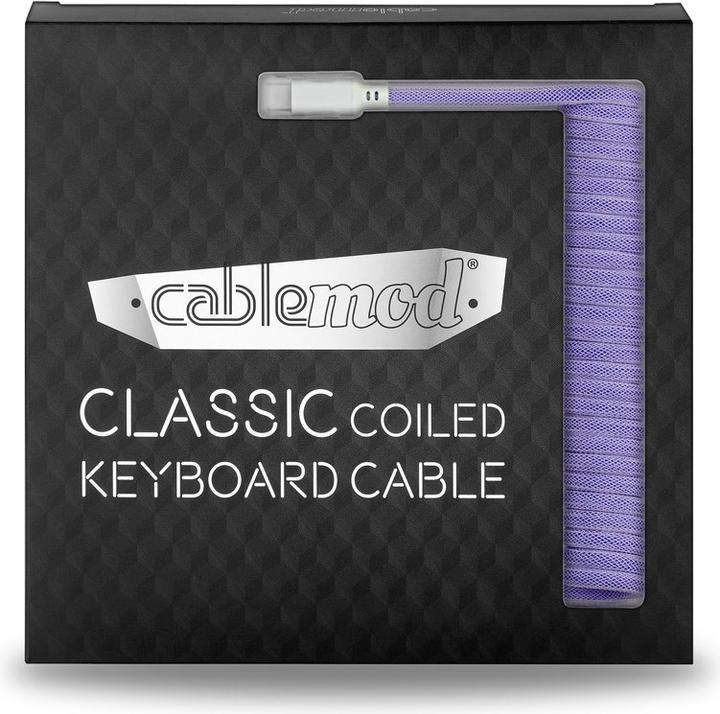 Produktbild CableMod Classic Coiled Keyboard Cable USB-C zu USB Typ A, Rum Raisin (1.50 m, USB 2.0)
