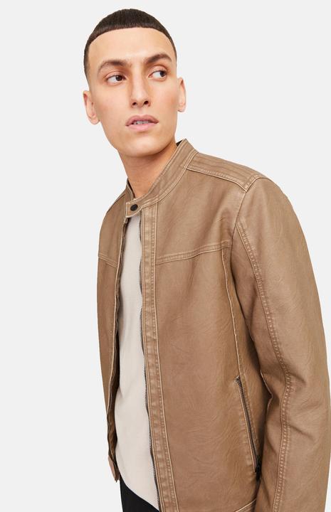 Actual product image Jack & Jones Jjewarner Washed Pu Jacket Noos (XXL)