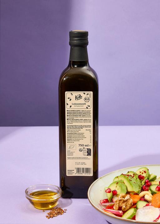 Actual product image KoRo Organic cold-pressed linseed oil (750 ml)