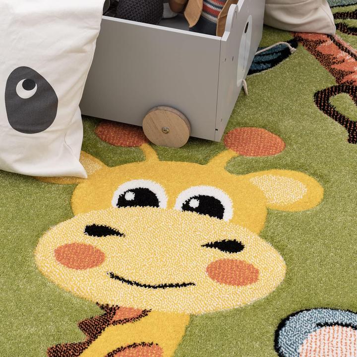 Produktbild Paco Home Kinderteppich Teppich Tier Motiv Dschungel Grün (160 x 230 cm)