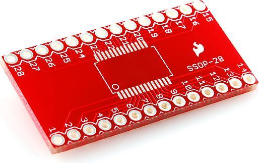 Actual product image SparkFun Adapter SSOP to DIP 28-pin