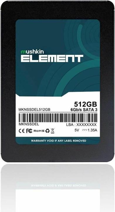 Actual product image Mushkin SSD Element 2.5 512GB SATA3 (512 GB, 2.5")