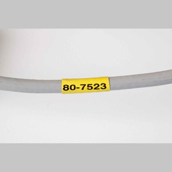 Actual product image Brady B33-94-2-342-2, Permasleeve, Polyolefin, White, 25.40 x 4.62 mm, for diameter 0.58 - 2.03