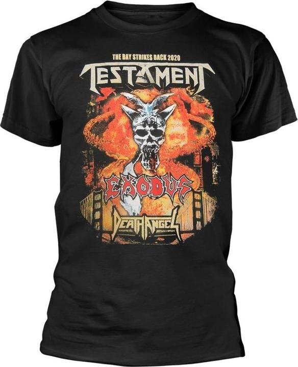 Immagine prodotto Testament The Bay Strikes Back Europe 2020 Tour Maglietta Adulto Unisex (S)