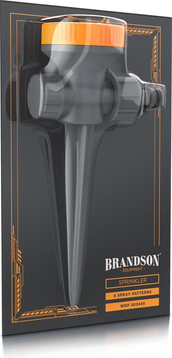 Image du produit Brandson 4x Arroseur 5 places, Arroseur escamotable, Arroseur de pelouse, Arroseur de surface, Arroseur de (Arroseurs escamotables)