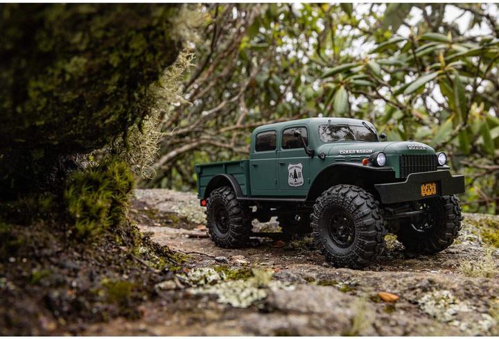 Productafbeelding Axial Schaal Crawler SCX24 Dodge Power Wagon Groen, 1:24, RTR (RTR Gereed voor gebruik)
