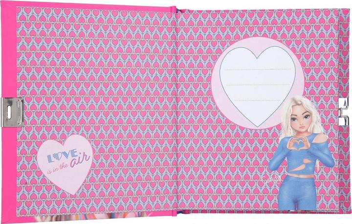 Image du produit Top Model Journal (15,5 x 18 cm, À rayures, Couverture rigide)