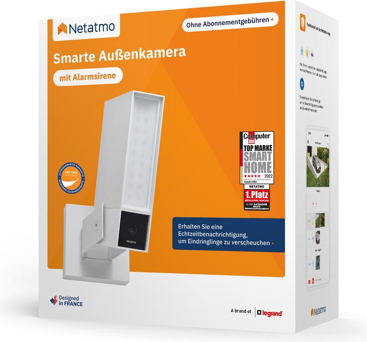 Actual product image Netatmo Smart outdoor camera with siren (1920 x 1080 Pixels)