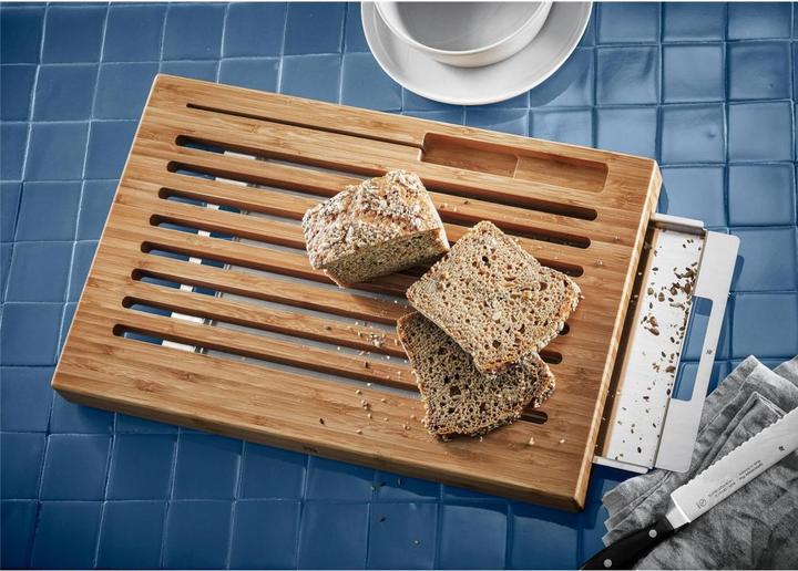 Immagine prodotto WMF Tagliere per pane con raccoglibriciole Bambù a forma di griglia e adatto alle lame