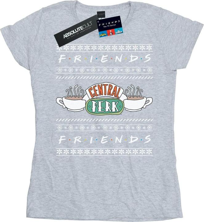Actual product image Friends Womens/Ladies Fair Isle Central Perk Cotton T-Shirt (S)
