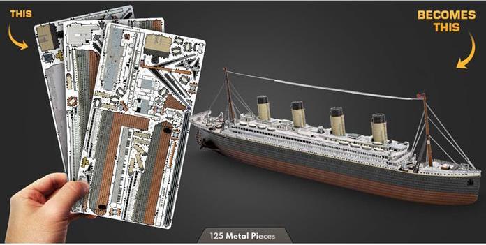 Actual product image Metal Earth RMS Tita