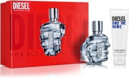 Diesel Only The Brave Gift Set EDT 50 ml and Shower Gel 75 ml 50ml (Eau de Toilette, 50 ml)