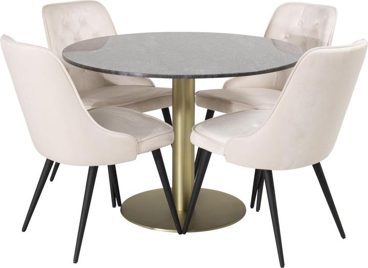 Produktbild Ebuy24 Essgruppe Estelle 17 (5-teilig) (106 x 106 x 75 cm)