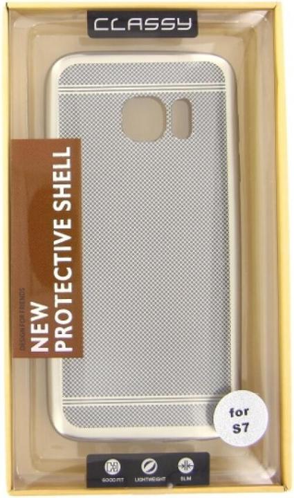Produktbild NoName Silicone Case Classy Samsung Galaxy S7 silver (Samsung Galaxy S7)