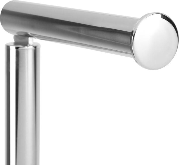 Actual product image Intirilife Freestanding Stainless Steel Toilet Paper Holder Paper Roll Stand in Silver - Height 55 cm