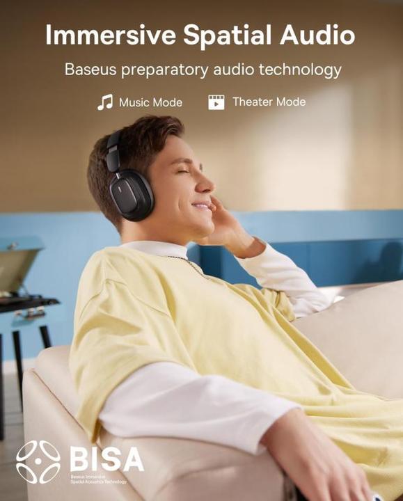 Image du produit Baseus Bowie H1i (ANC, 70 h, Sans fil)