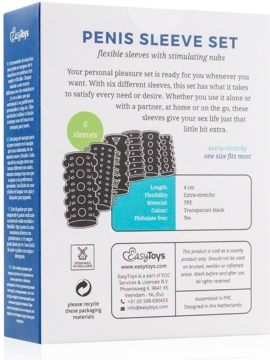 Actual product image Easytoys Penis sheath set