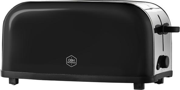 Actual product image OBH Nordica Manhattan Black 4 4 slice(s) 1400 W Black, Stainless steel