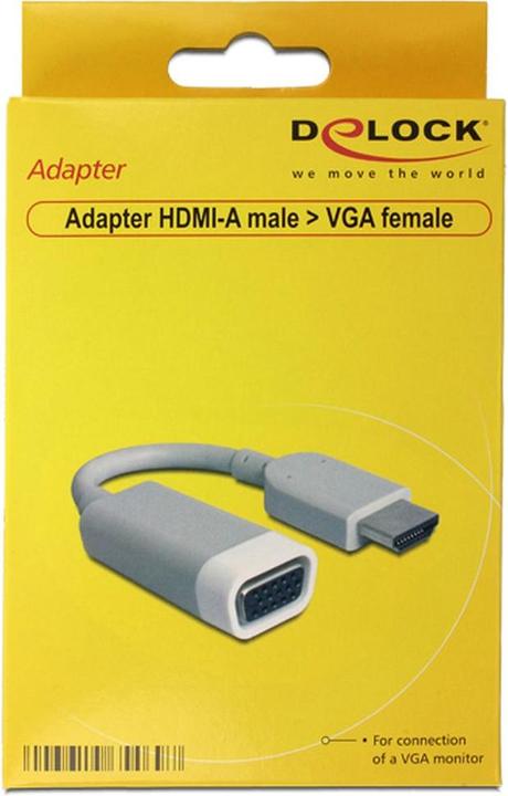 Actual product image Delock Monitor Adapter HDMI-A to VGA (VGA, 15 cm)
