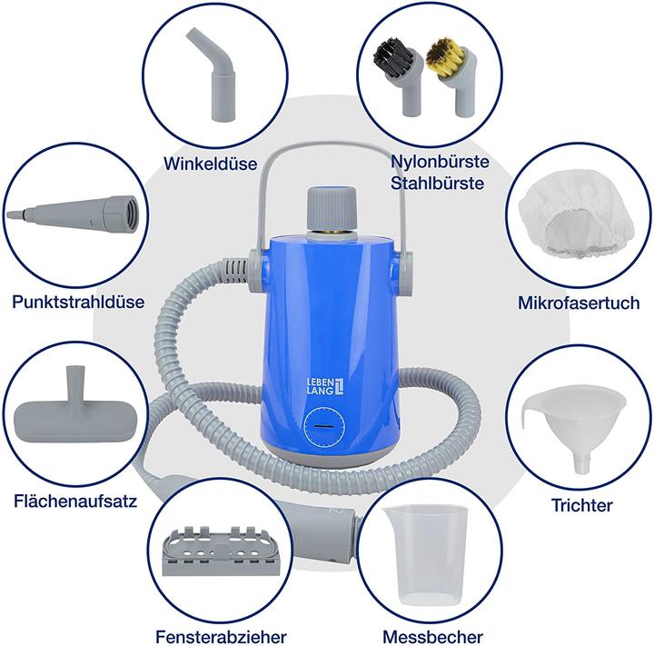 Actual product image Lebenlang Handheld steam cleaner (3.50 bar, 1000 W)