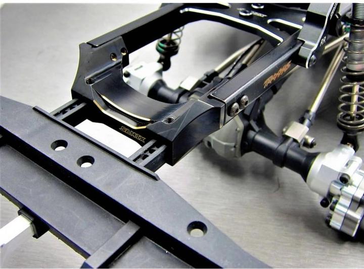 Actual product image Samix TRX-4 brass rear bumper mount set SAMtrx4-4061