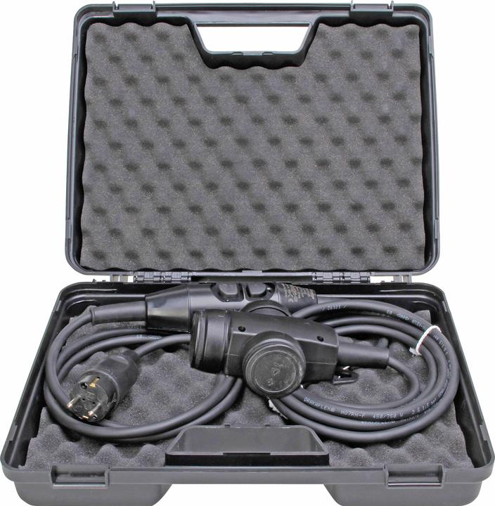 Actual product image Kopp Safety cable, PRCD-S, 30mA, triple solid rubber coupling, coupling side: 1.5 m, with case (1.50 m)