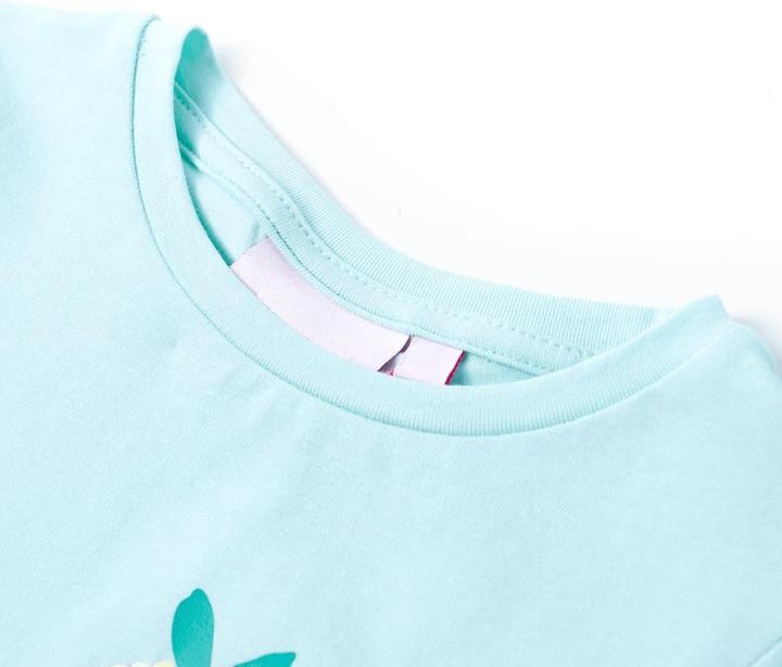 Produktbild VidaXL Kinder-T-Shirt Hellblau 140,Material: 95 % Baumwolle. 5 (140)