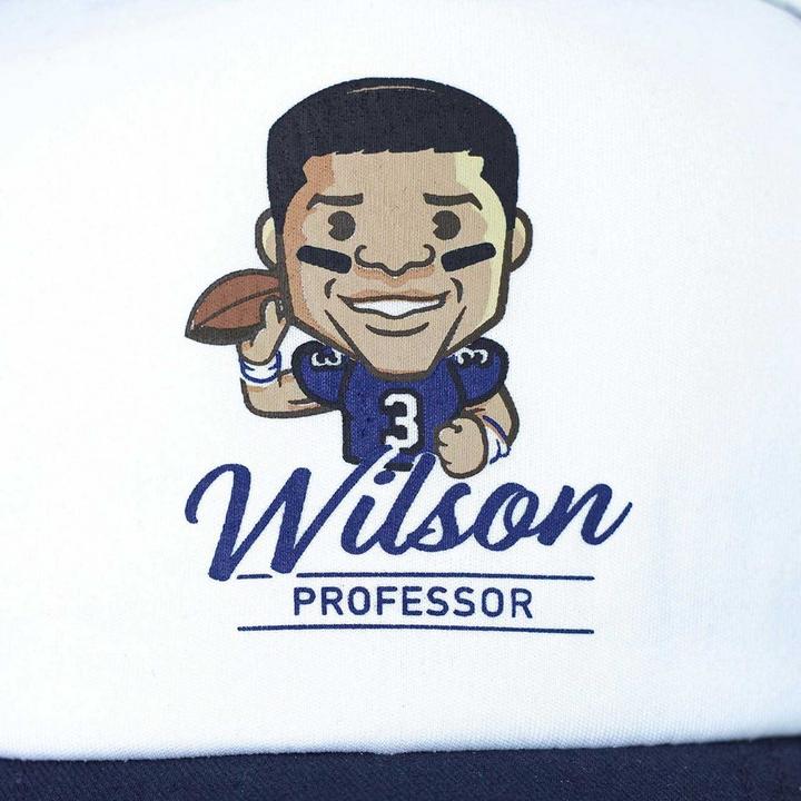 Actual product image Tokyo Time Unisex Adult Russell Wilson NFLPA Mesh Back Baseball Cap (One size)