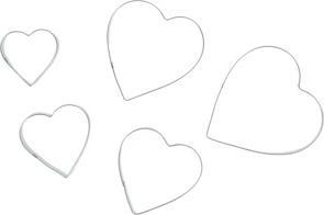 Actual product image Patisse Cookie cutter - Heart (5pcs.)