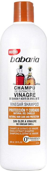 Babaria Champu Con Extracto De Vinagre Sin Olor 600ml (600 ml, Liquid shampoo)