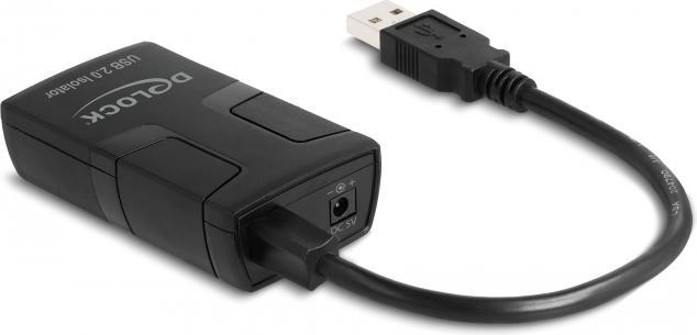 Actual product image Delock Isolator USB 2.0 type A plug to socket with 5 kV Iso (0.15 m, USB 2.0)