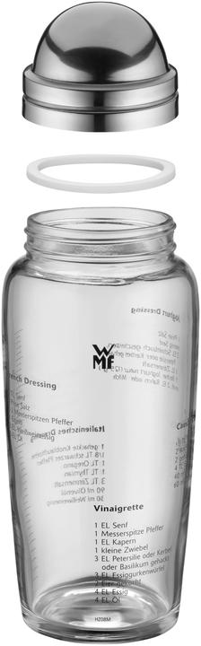 Produktbild WMF Salat Dressingshaker Mixer für Salatsauce 400ml Glasbehälter Messkala 5 Rezepte (400 ml)