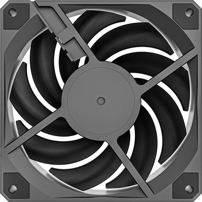 Produktbild Montech Metal120 PWM Lüfter - 120 mm, schwarz (120 mm, 1 x)