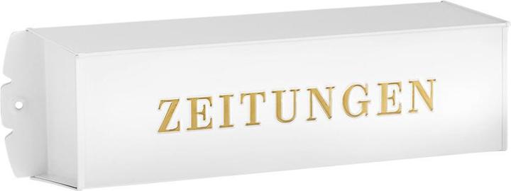 Produktbild Burg Wächter Zeitungsbox Metall BxHxT 425/120/110 mm eckig weiss