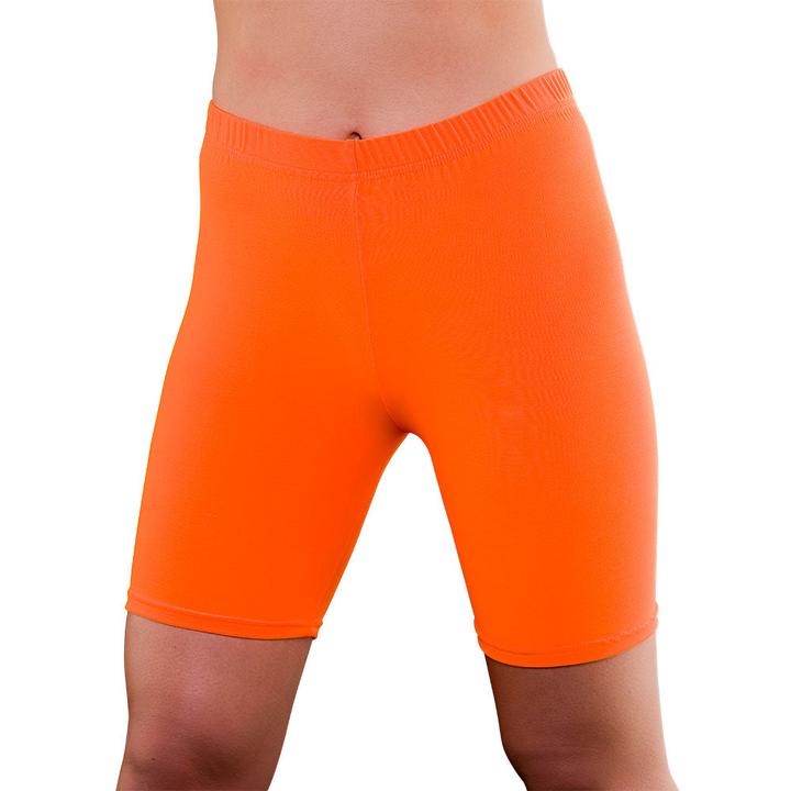 Actual product image Wicked Costumes 80s cycling shorts neon orange (M/L)