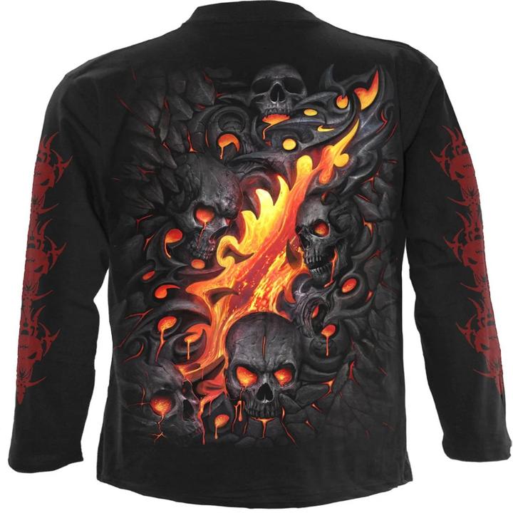 Immagine prodotto Spiral Maglietta Teschio di Lava Manica Lunga Adulto Unisex (L)
