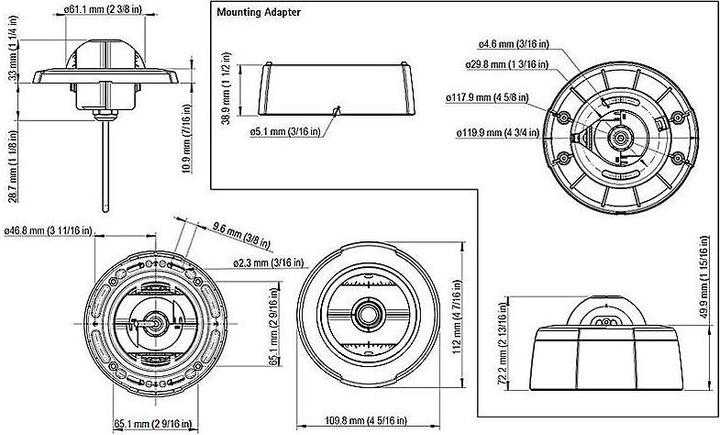 Produktbild Axis Netzwerkkamera Sensor F4005 12m (1600 x 1200 Pixels)