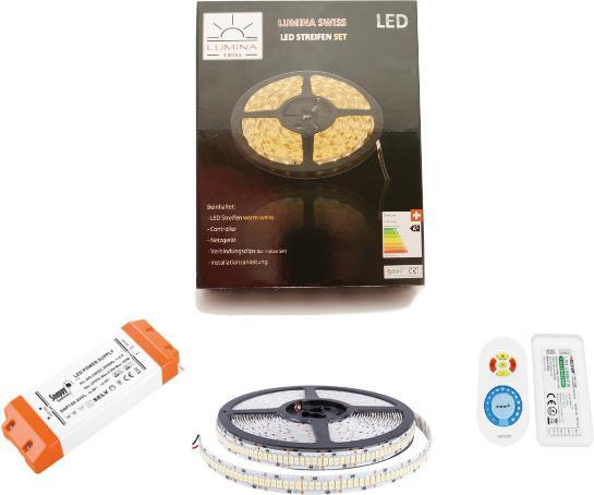 Produktbild Lumina Swiss LED-Streifen-Set 2m UHD Super-Bright Warm Deluxe (Warmweiss, 200 cm, Indoor)