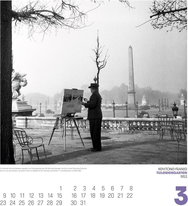 Actual product image Paris, mon amour Kalender 2026 (48 x 54 cm, Hardcover, German)