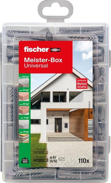 Image du produit Fischer Assortiment de chevilles Meister-Box UX/ (110 pcs)