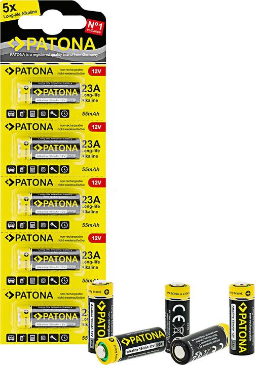 Immagine prodotto Patona Batteria alcalina 23A (5 pz., A23, 55 mAh)