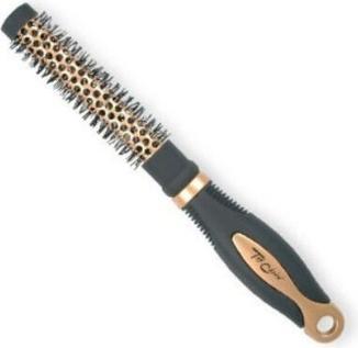 TOP Exclusive XS Round Gold/Black Hairbrush 62001-02