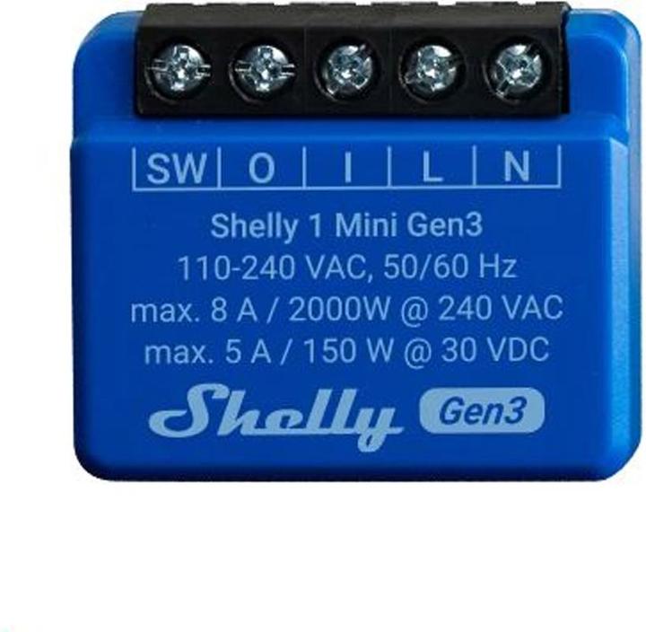 Immagine prodotto Shelly 1 Mini Gen3 (Attuatore dell'interruttore)