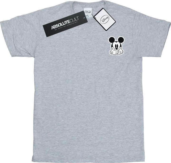 Disney Mickey Mouse Dont Speak Breast Print TShirt (S)