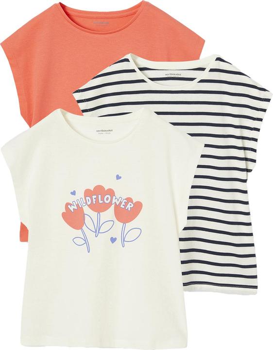 Produktbild Vertbaudet 3er-Pack Mädchen T-Shirts BASIC (92)