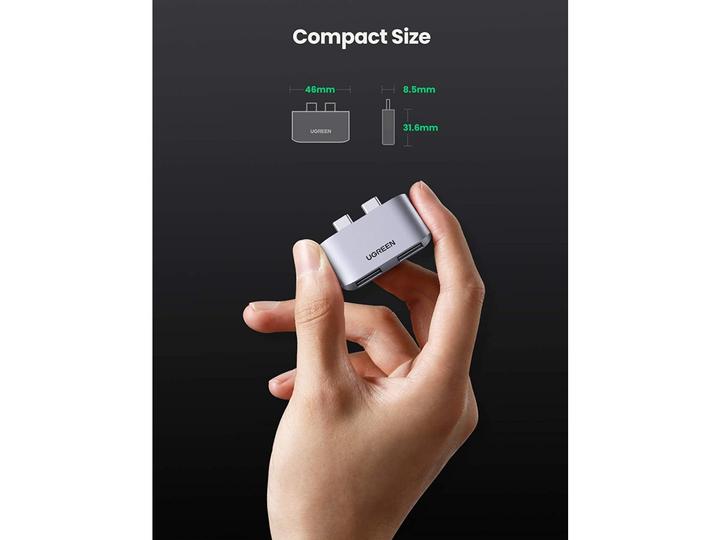 Image du produit Ugreen Adaptateur USB-C 3.1 Gen2 vers USB 3.1 Mini Hub (USB-C)